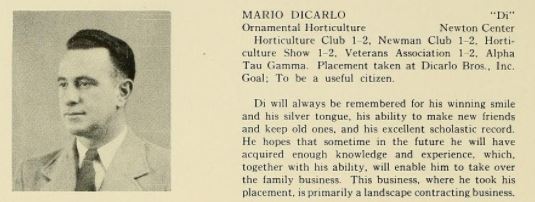 Mario Dicarlo 1949 yearbook picture